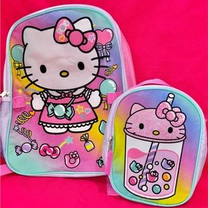 Hello Kitty Backpack with lunch bag